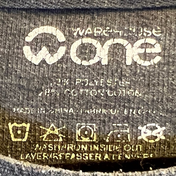 WAREHOUSE One Shirt Long-Sleeved Gray Size L - Picture 6 of 9